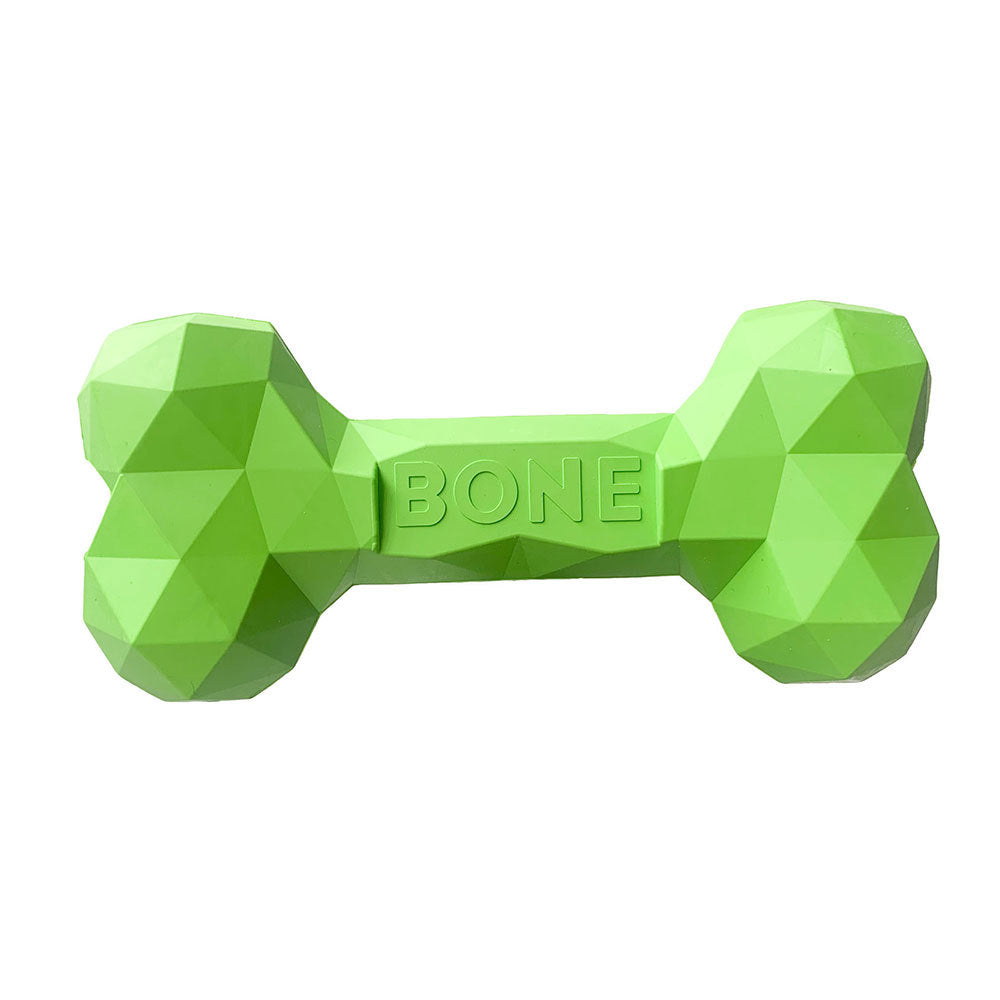 Rubber Bone Pet Toy For Teeth Grinding And Chewing
