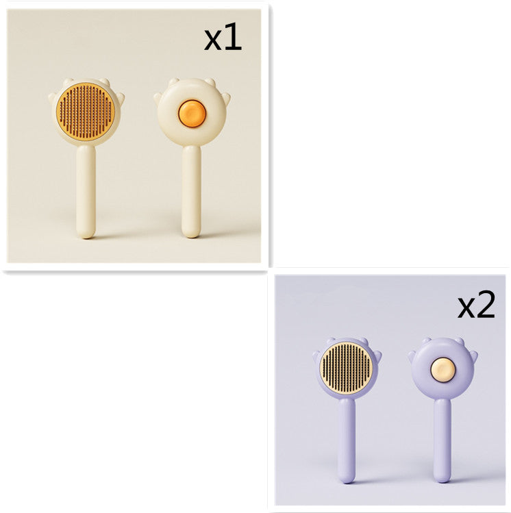 Pet Grooming Comb Hair Removal Massage Brush Cleaning Tool