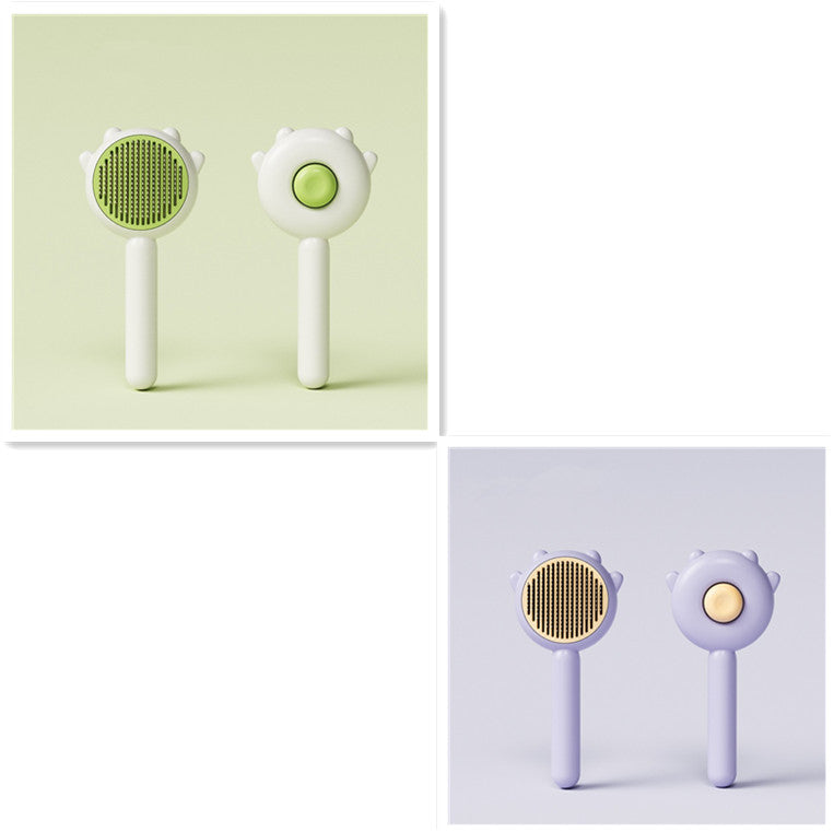 Pet Grooming Comb Hair Removal Massage Brush Cleaning Tool