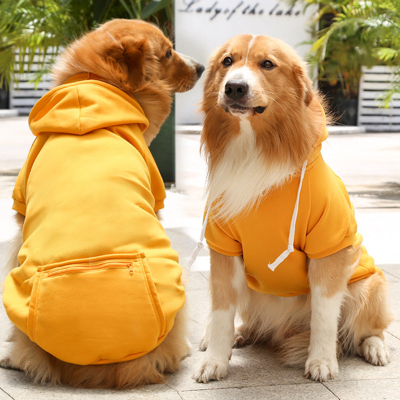Fashion Simple Zipper Pocket Pet Sweater Clothing