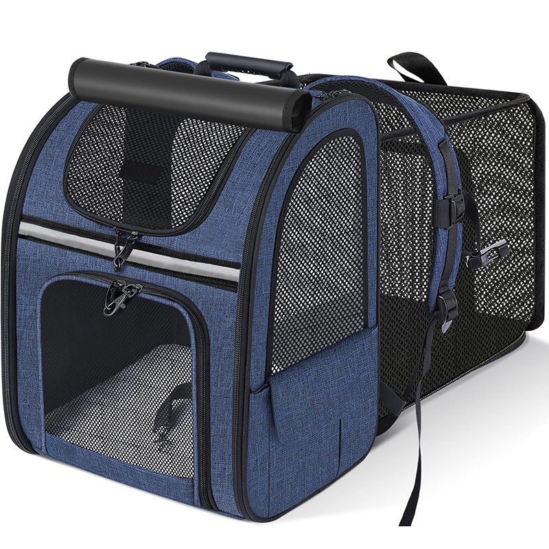 Portable Extendable Pet Backpack Carrier Diaper Bag
