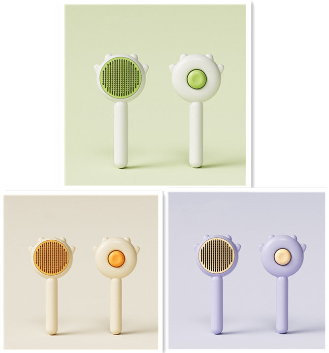 Pet Grooming Comb Hair Removal Massage Brush Cleaning Tool