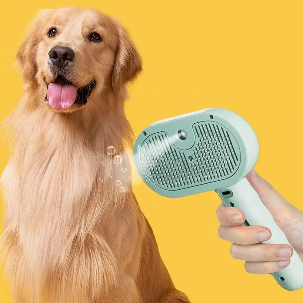 Pet Hair Remover Comb Spray Grooming Brush Dematting Tool