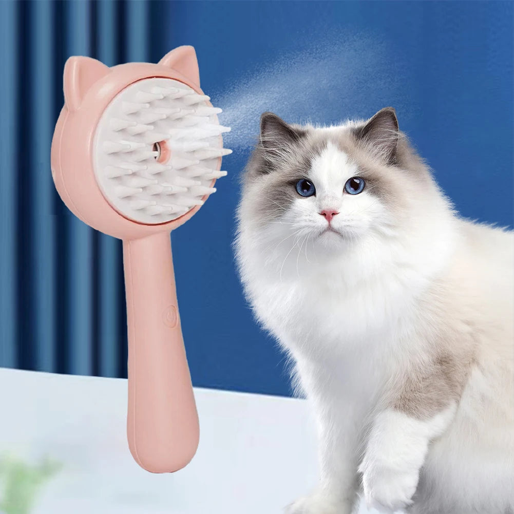 Multifunctional Pet Grooming Brush Rechargeable Self-Cleaning Slicker