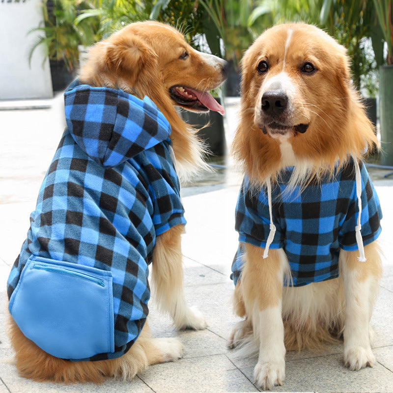 Fashion Simple Zipper Pocket Pet Sweater Clothing