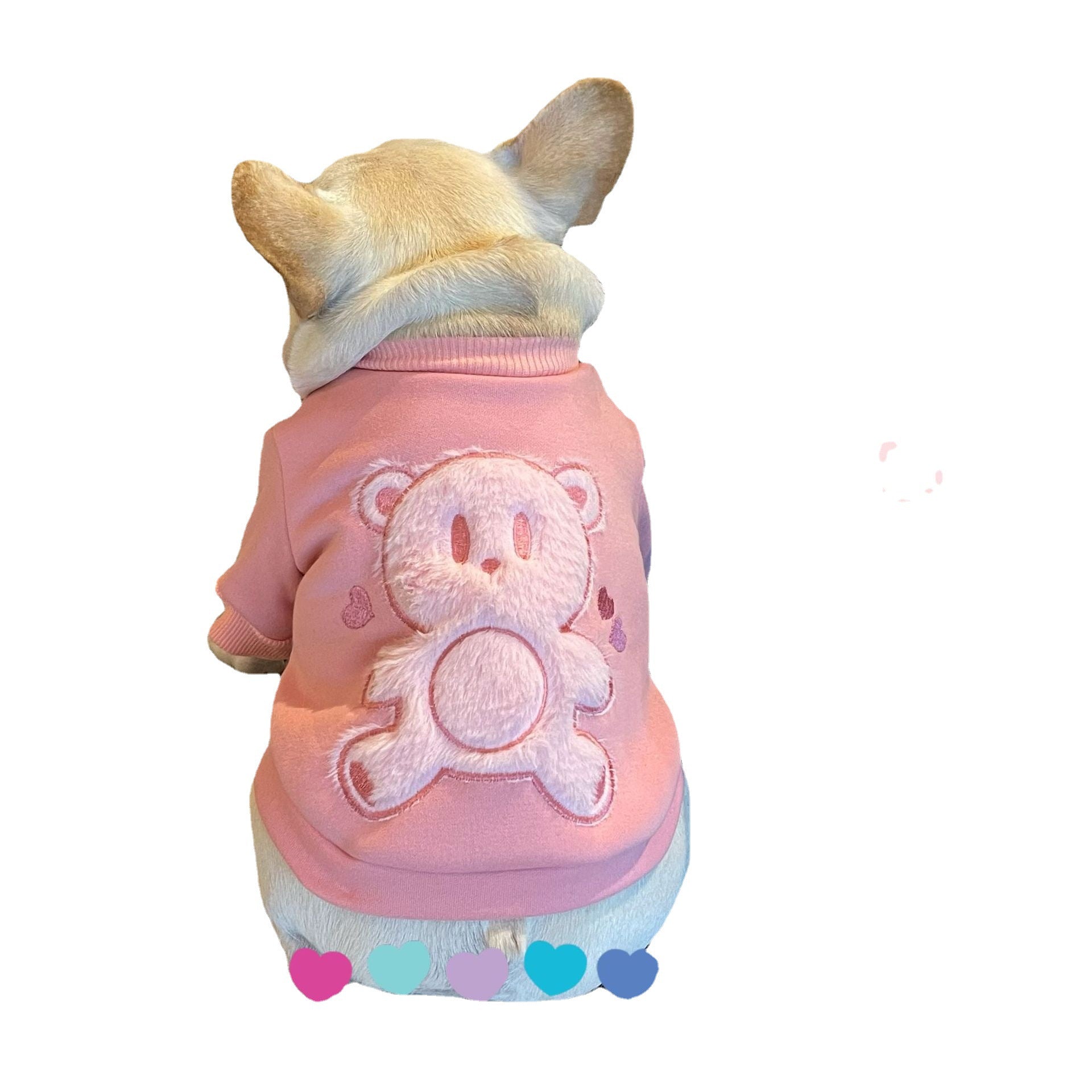 Plush Princess Style Pet Sweater Soft Warm Clothing