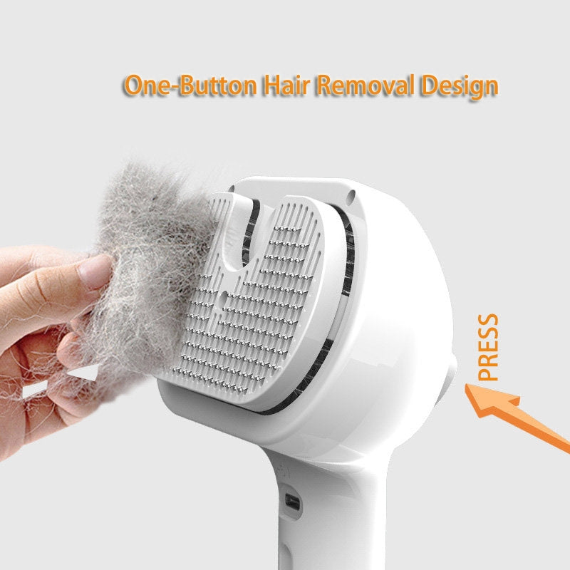 Self-Cleaning Pet Grooming Comb Hair Remover Brush