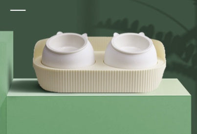 Ceramic Pet Food Bowl with Cervical Spine Support