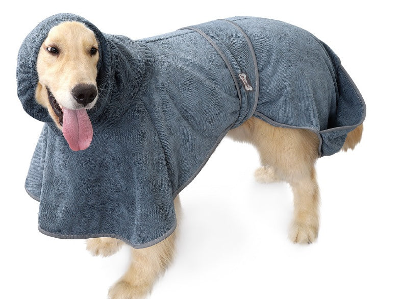 Cotton Pet Bathrobe Highly Absorbent Soft Towel