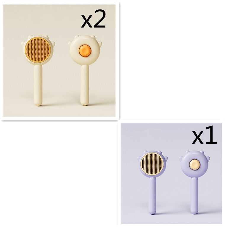 Pet Grooming Comb Hair Removal Massage Brush Cleaning Tool