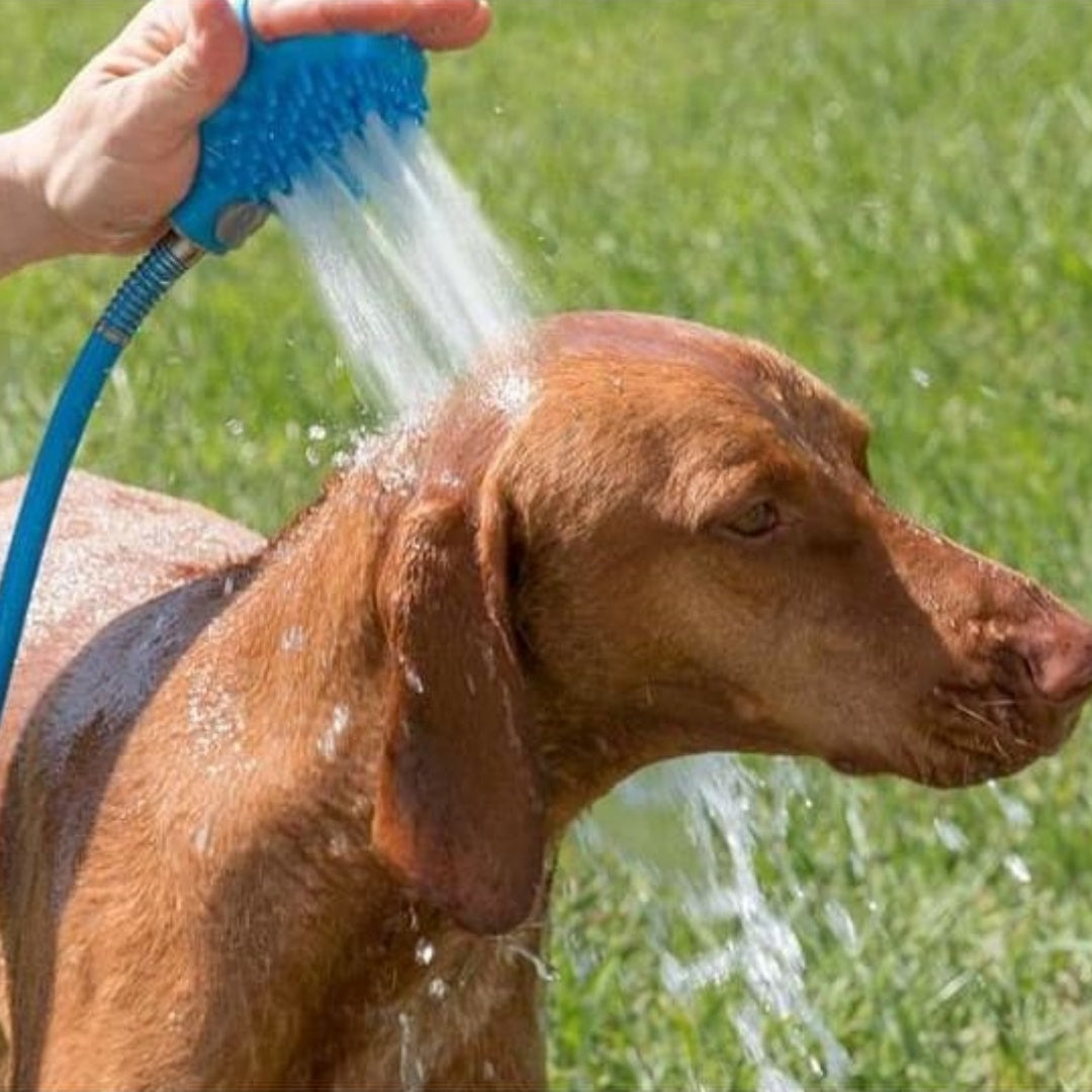 Pet Bathing Gloves Silicone Shower Brush Handheld Massage Nozzle