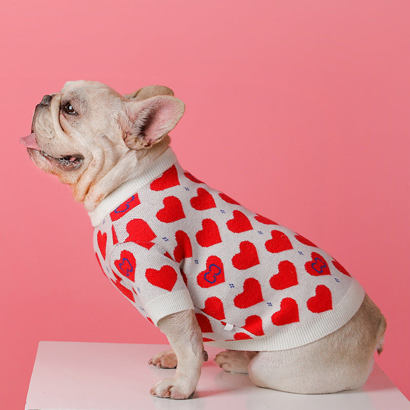 Knitted Pet Sweater Soft Warm Comfortable Design