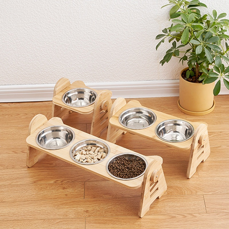 Oblique Mouth Pet Drinking Bowl Cervical Spine Support