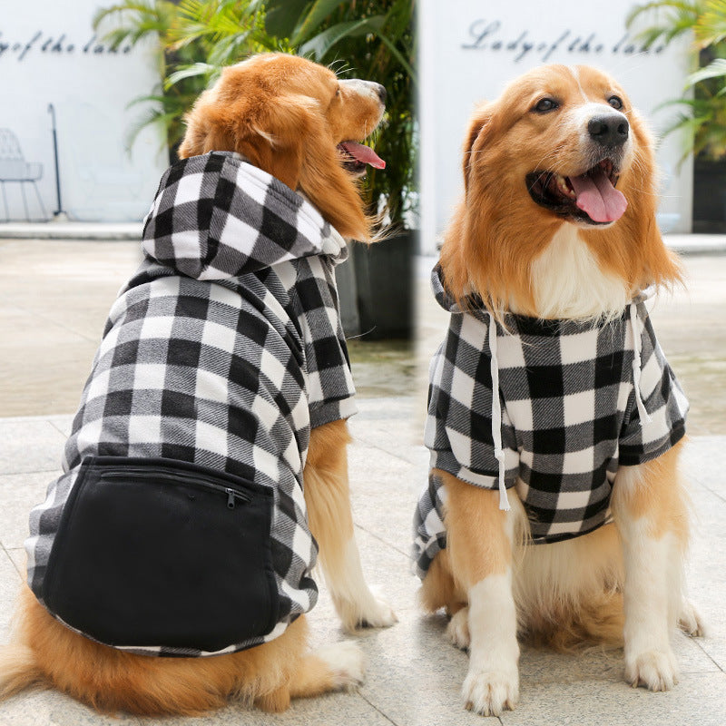 Fashion Simple Zipper Pocket Pet Sweater Clothing
