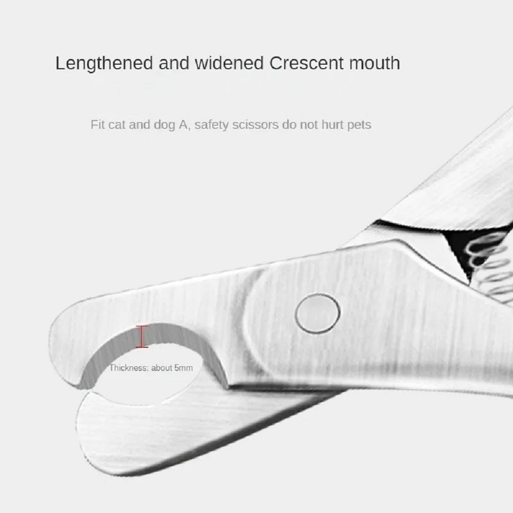 Professional Pet Nail Clippers Sharp Safety Stainless Steel Trimmer