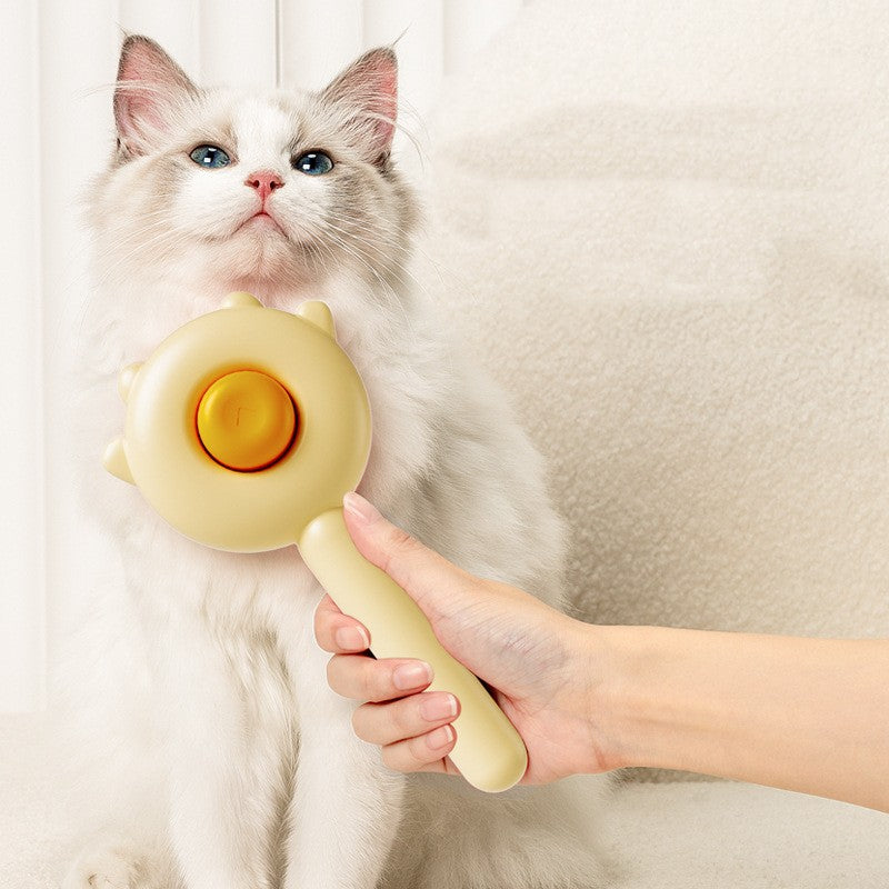 Pet Grooming Comb Hair Removal Massage Brush Cleaning Tool