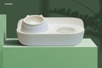 Ceramic Pet Food Bowl with Cervical Spine Support