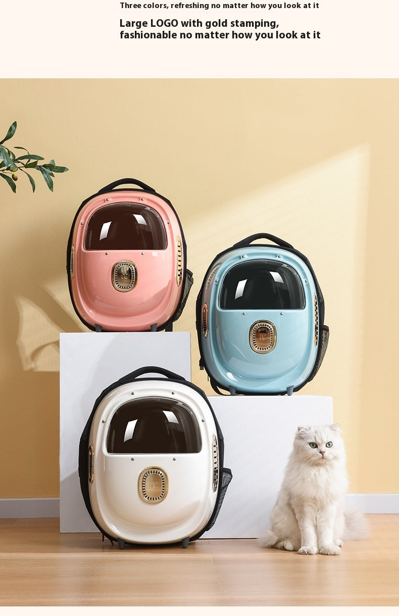 Half Window Heating System Pet Backpack Portable Carrier