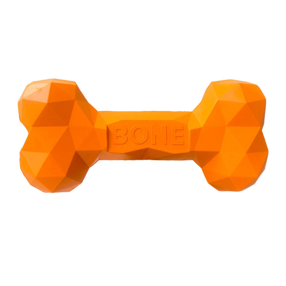 Rubber Bone Pet Toy For Teeth Grinding And Chewing