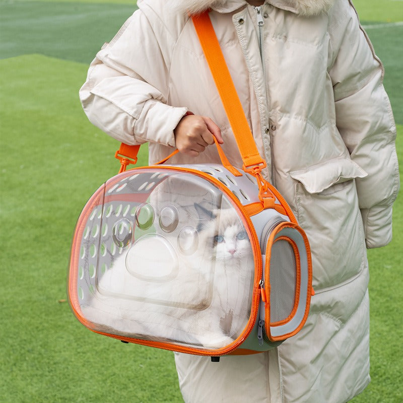 Transparent Space Capsule Pet Backpack Carrier