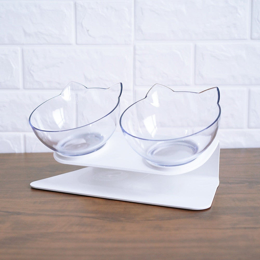 Non-Slip Double Raised Pet Food Bowl Stand