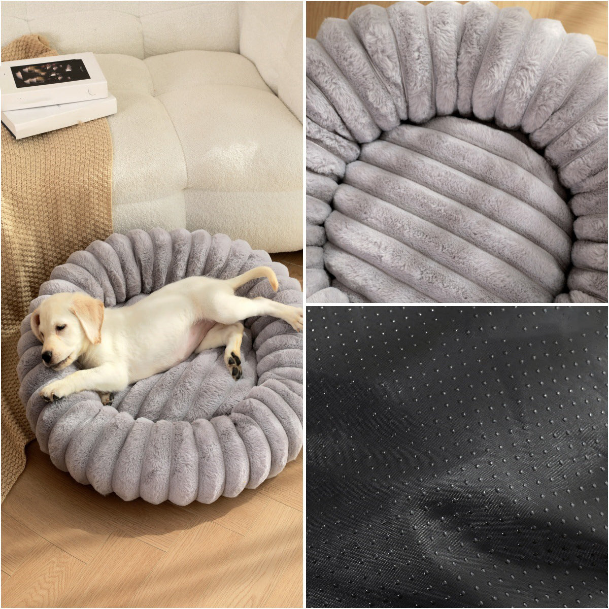High Weight Plush Pet Nest Round Warm Winter Bed