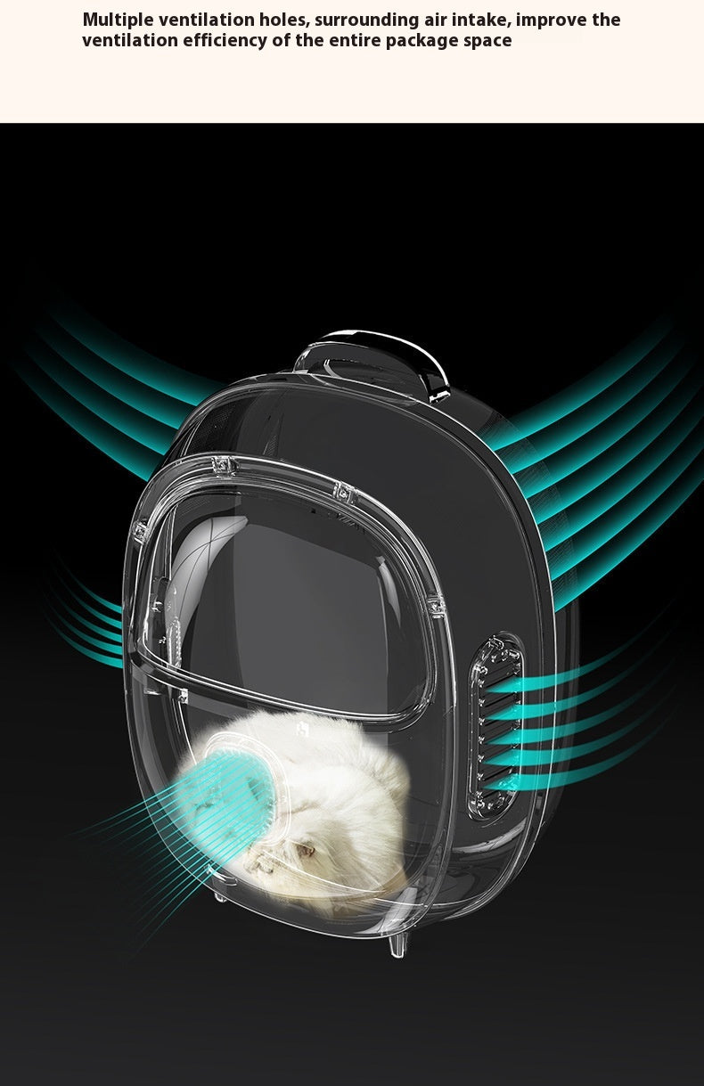 Half Window Heating System Pet Backpack Portable Carrier