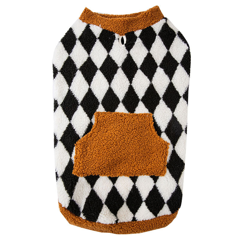 Autumn Winter Fluffy Cotton Padded Pet Jacket Vest