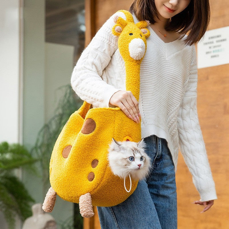 Animal Shaped Pet Diaper Bag Portable Backpack Carrier