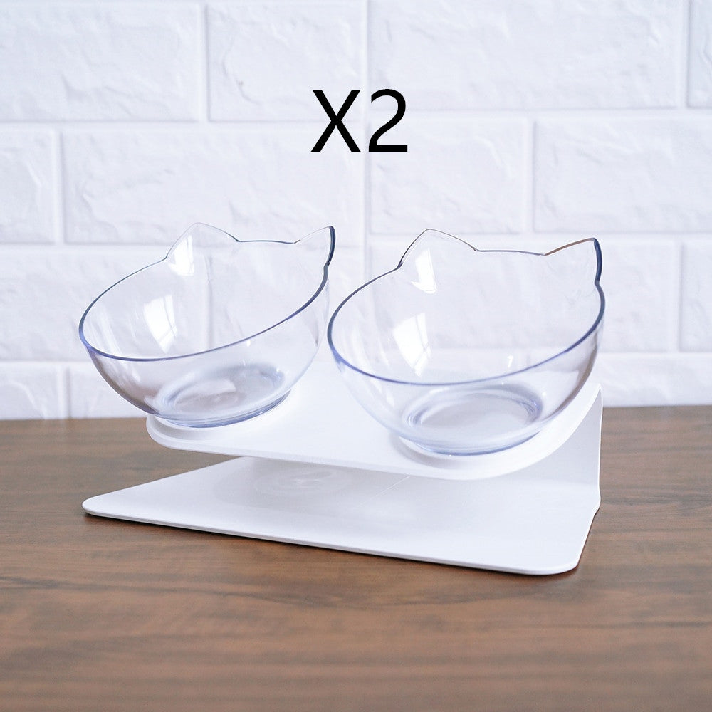 Non-Slip Double Raised Pet Food Bowl Stand