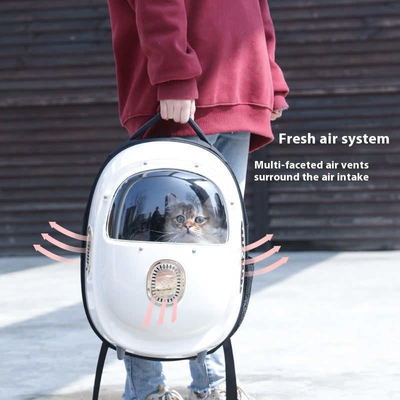 Half Window Heating System Pet Backpack Portable Carrier