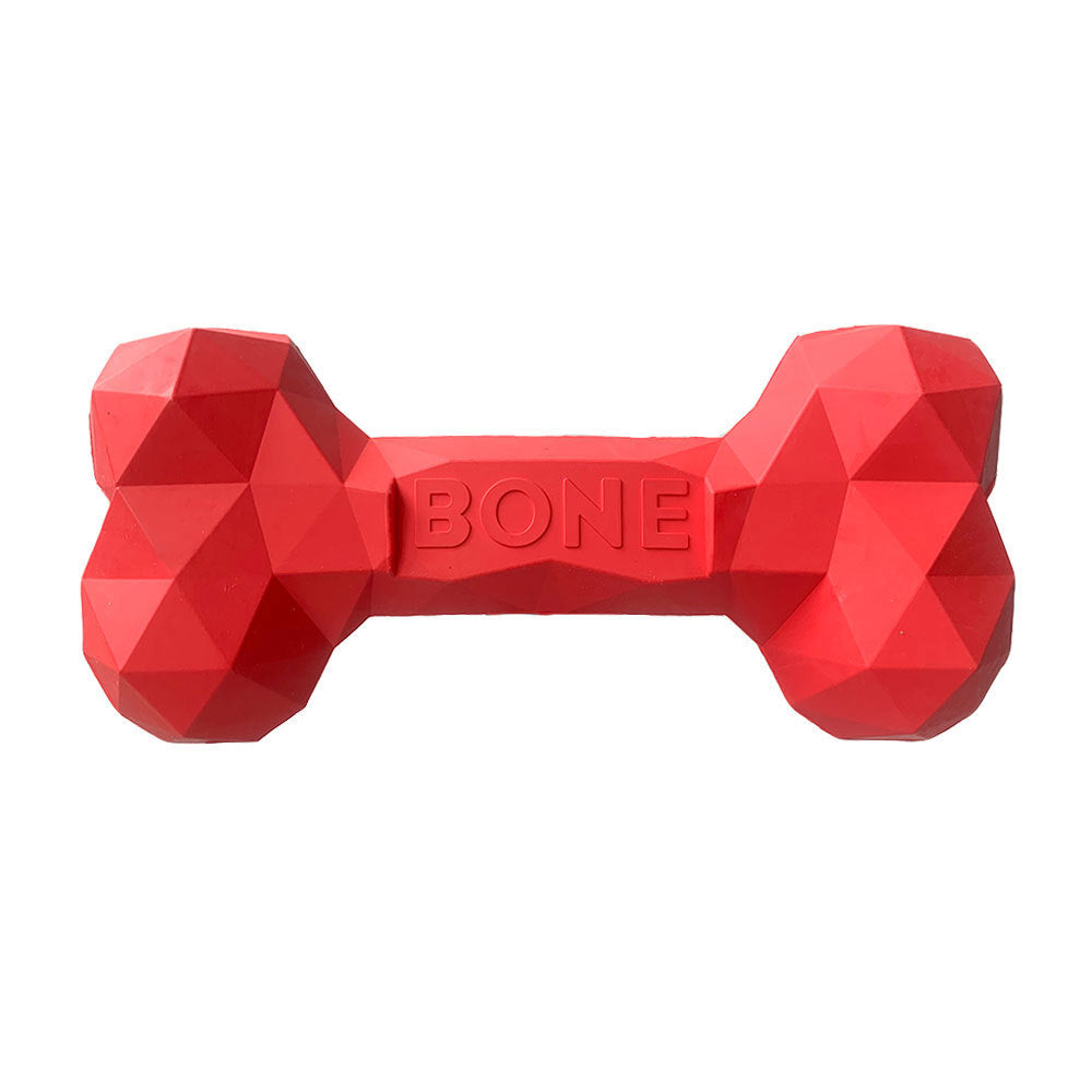 Rubber Bone Pet Toy For Teeth Grinding And Chewing