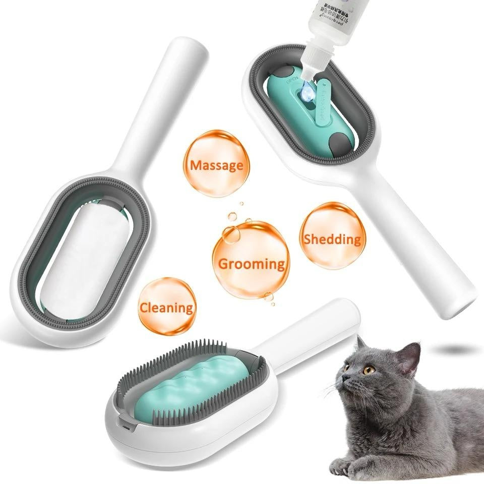 Pet Dematting Grooming Brush Hair Removal Comb Cleaning Tool