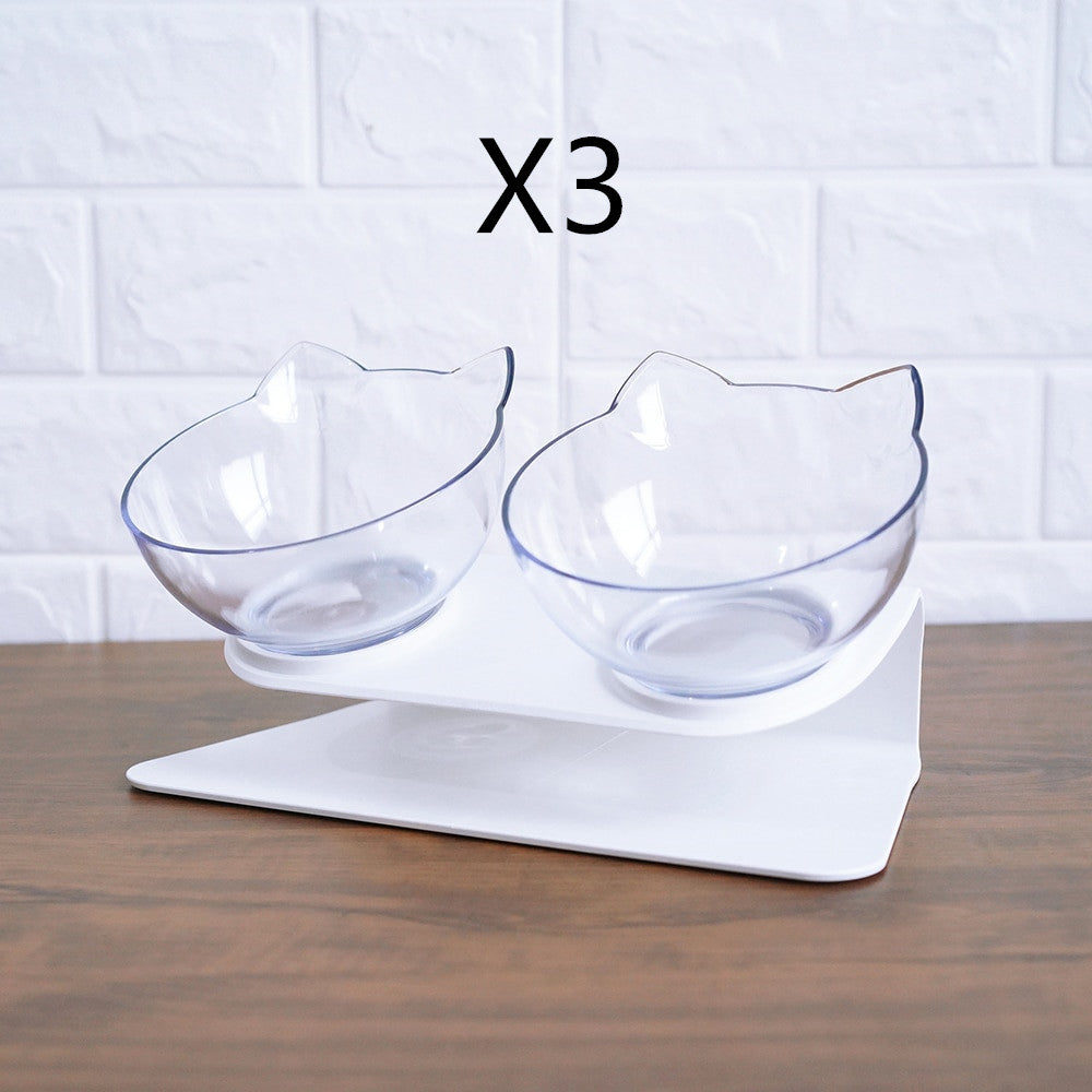 Non-Slip Double Raised Pet Food Bowl Stand