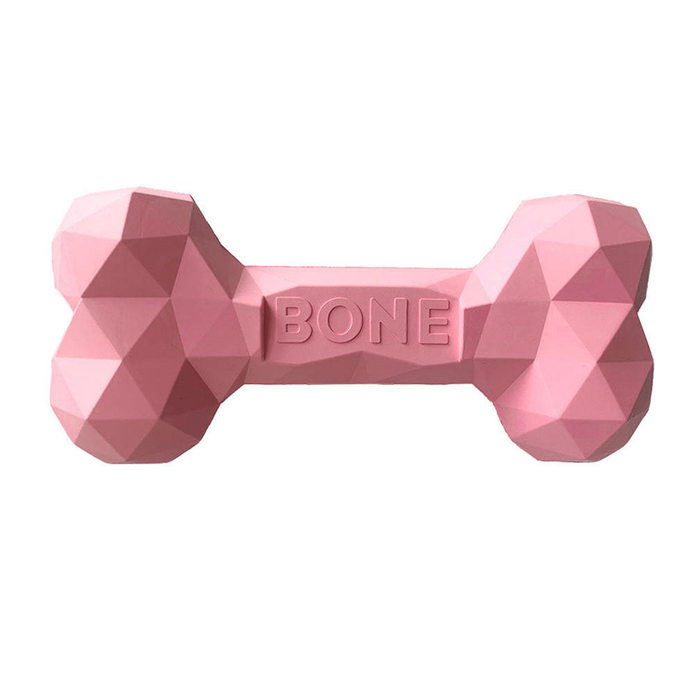 Rubber Bone Pet Toy For Teeth Grinding And Chewing