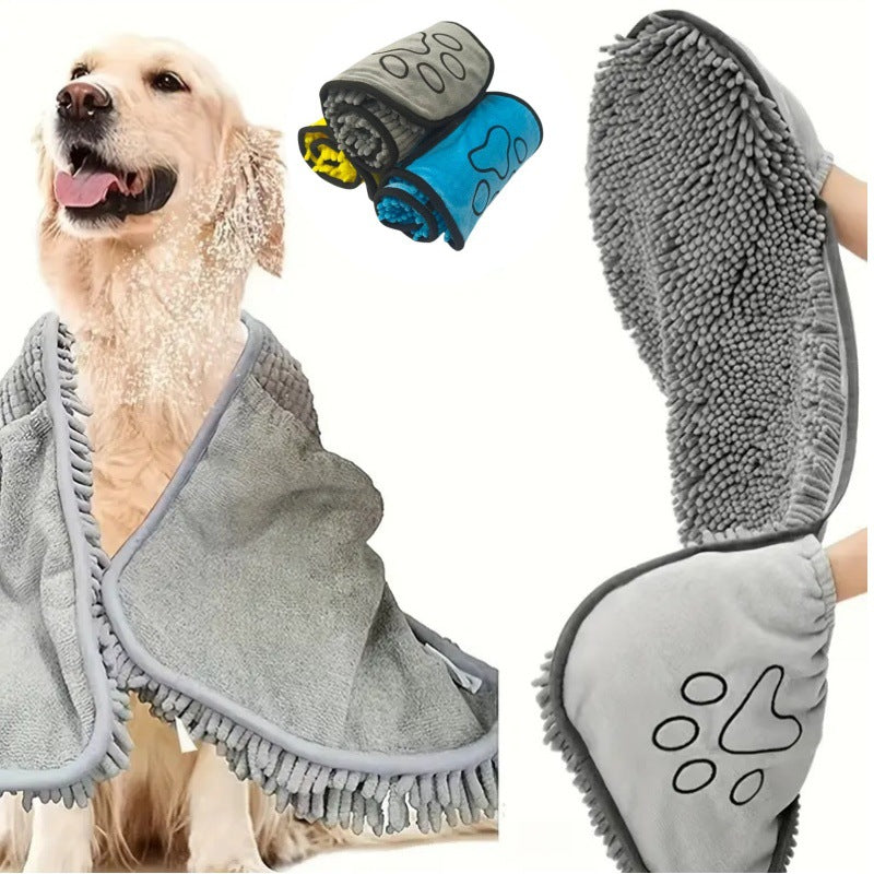 Quick Absorbent Pet Bath Towel Soft Comfortable Drying Cloth