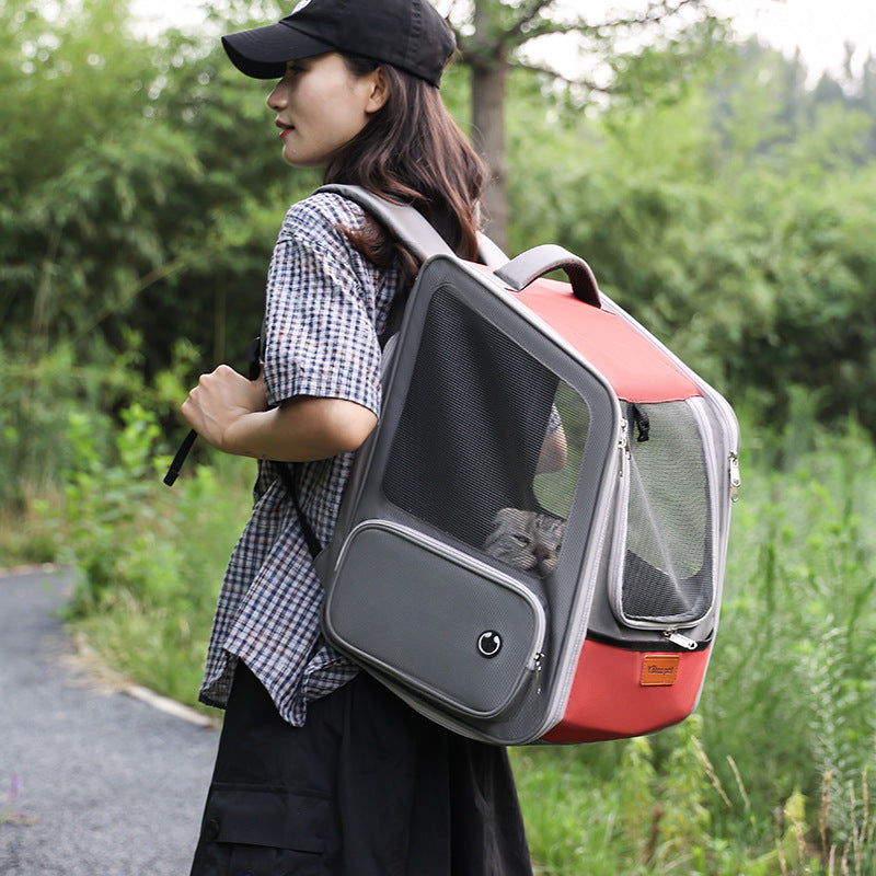 Expandable Large Capacity Portable Pet Backpack Diaper Bag