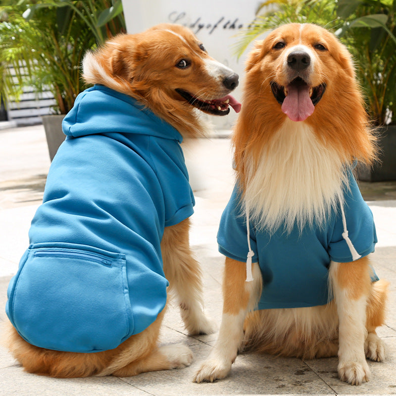 Fashion Simple Zipper Pocket Pet Sweater Clothing