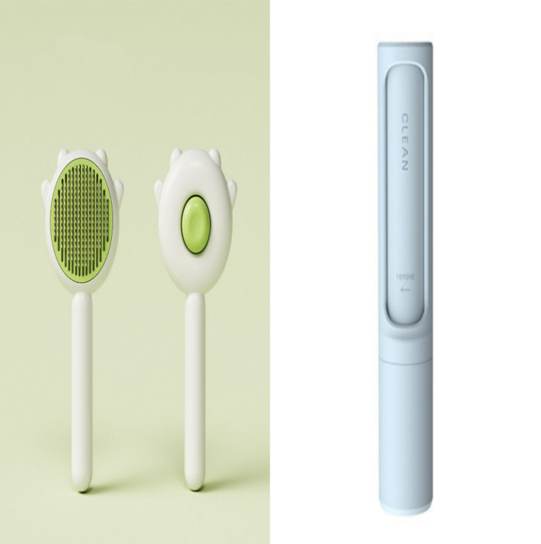 Pet Grooming Comb Hair Removal Massage Brush Cleaning Tool
