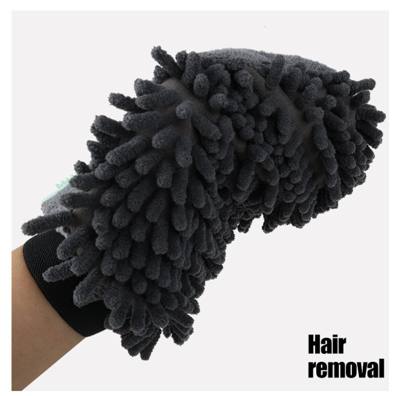 2-in-1 Pet Grooming Glove Bath Brush Massage Tool