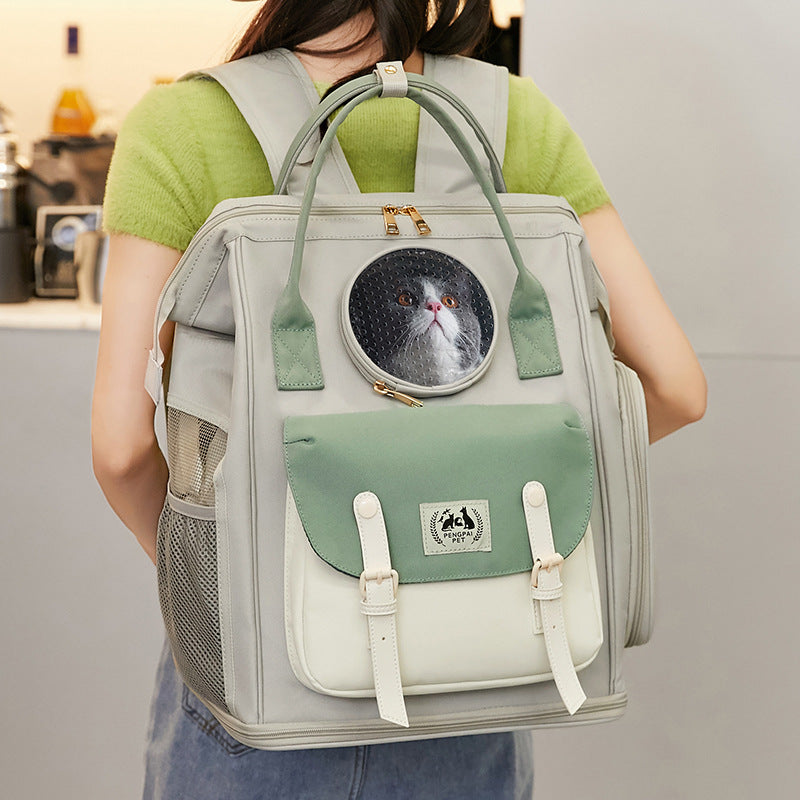 Large Capacity Breathable Portable Pet Backpack Carrier