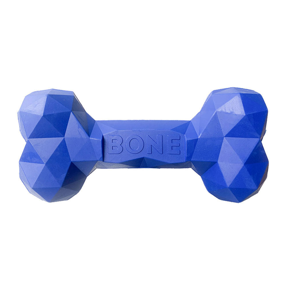 Rubber Bone Pet Toy For Teeth Grinding And Chewing