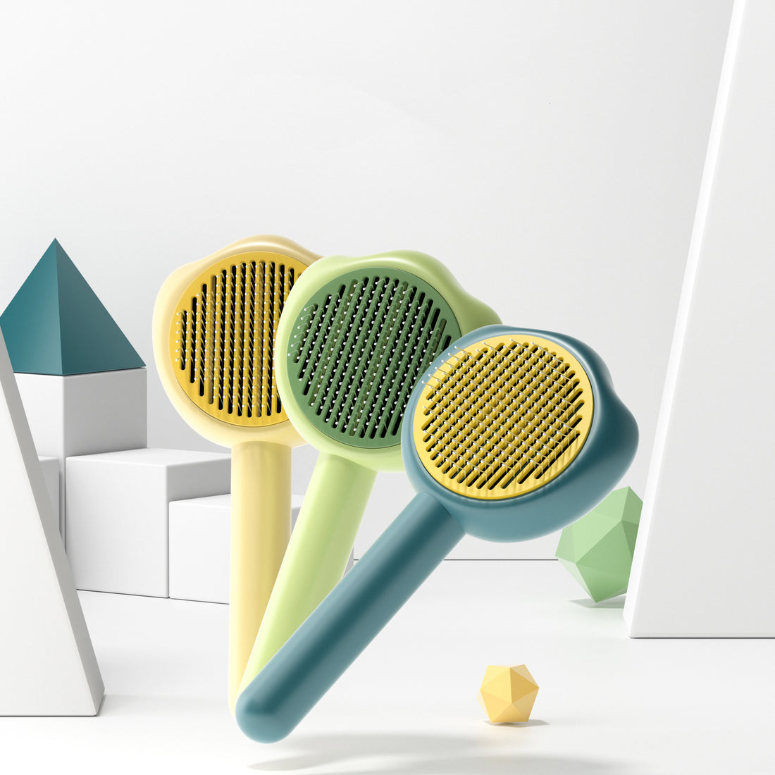 Pet Grooming Comb Self-Cleaning Hair Remover Brush